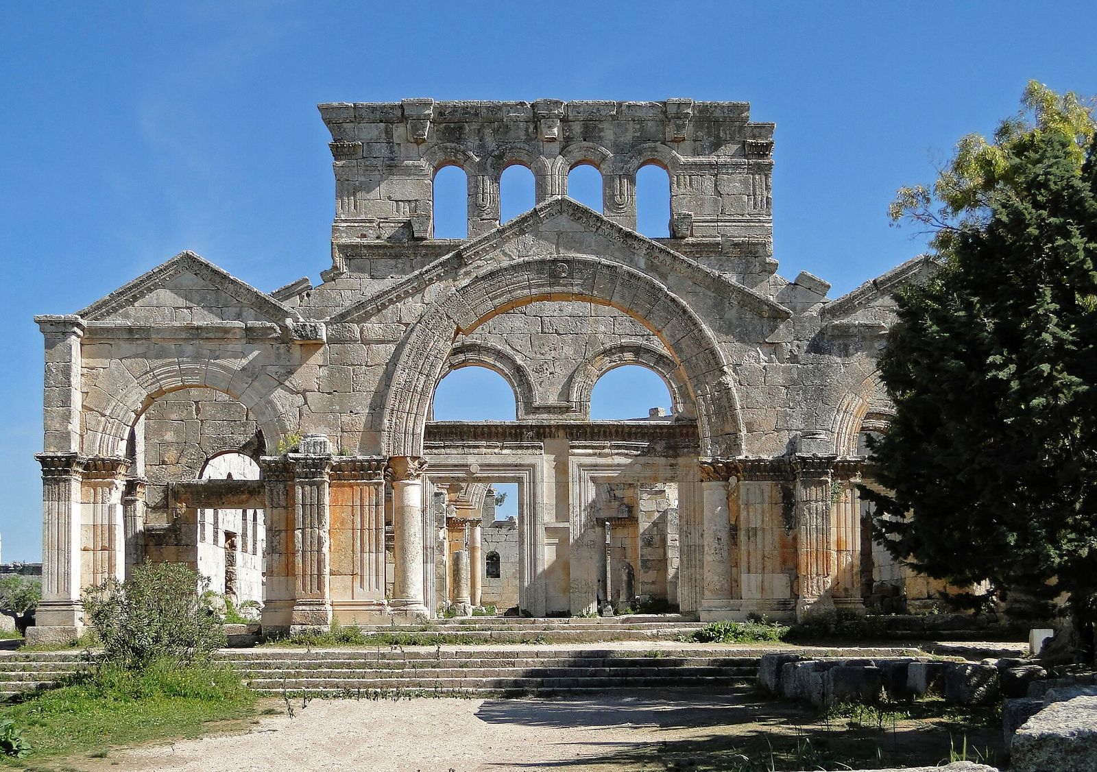 Church of Saint Simeon Stylites — UNESCO World Heritage site (2011) in Mount Simeon, Aleppo governorate
